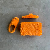 BRAVEST STUDIOS Glorange Bear Claw Mules at Gravity NYC